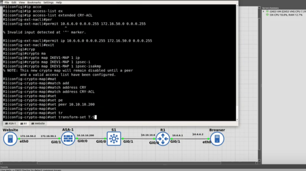 ASA vs Cisco router IOS IKEv2 and IKEV1 Site to Site IPsec VPN